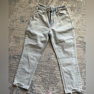 Abercrombie & Fitch Light Gray Straight Leg Jeans
